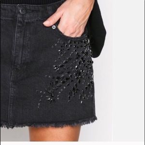 FREE PEOPLE shine bright shine far mini skirt